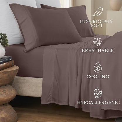Luxury Bamboo Viscose King Size Pillowcase Set