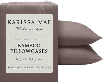 Luxury Bamboo Viscose King Size Pillowcase Set