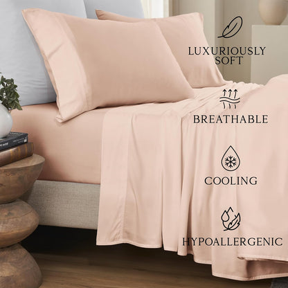 Luxury Bamboo Viscose King Size Pillowcase Set
