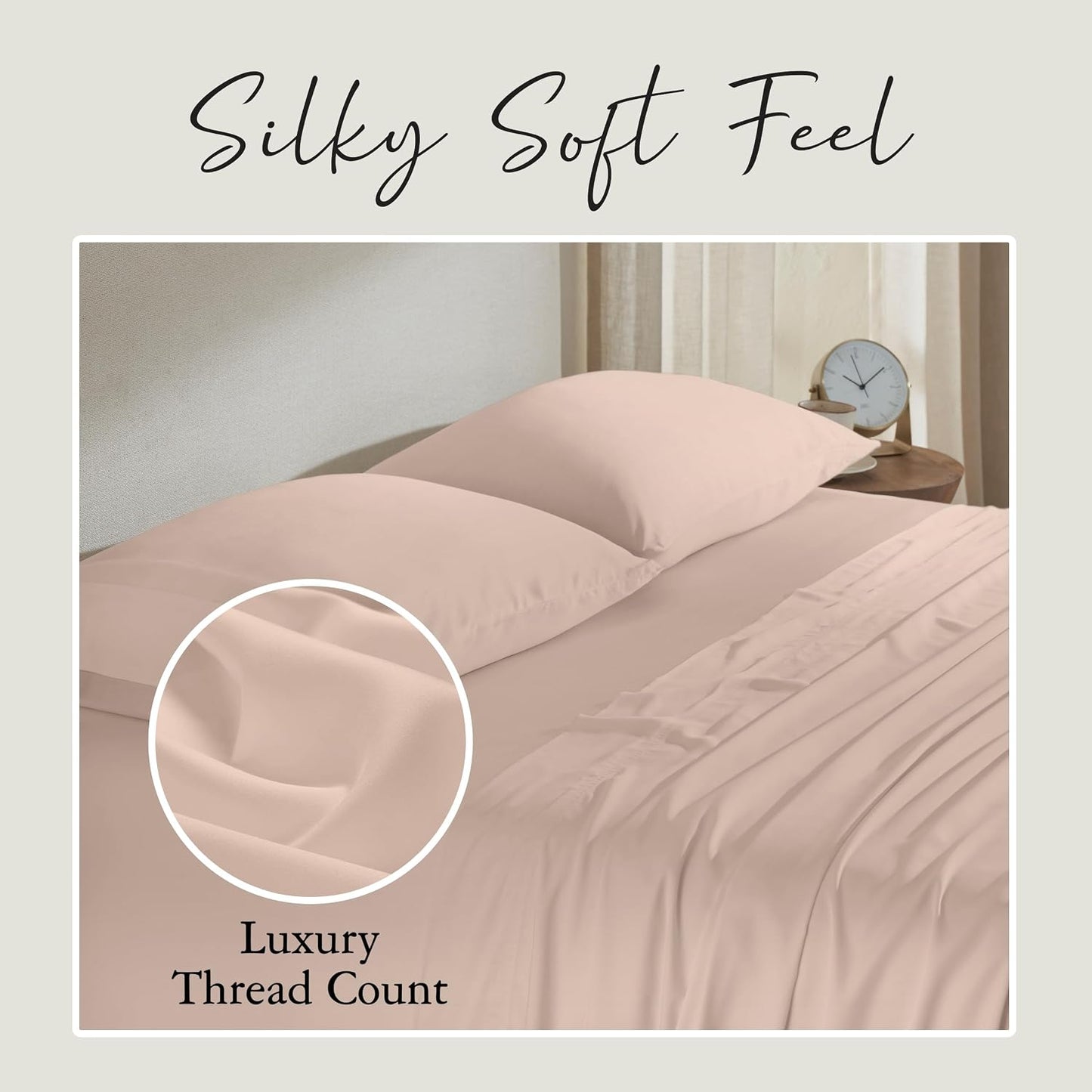 Luxury Bamboo Viscose King Size Pillowcase Set