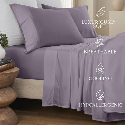 Luxury Bamboo Viscose King Size Pillowcase Set