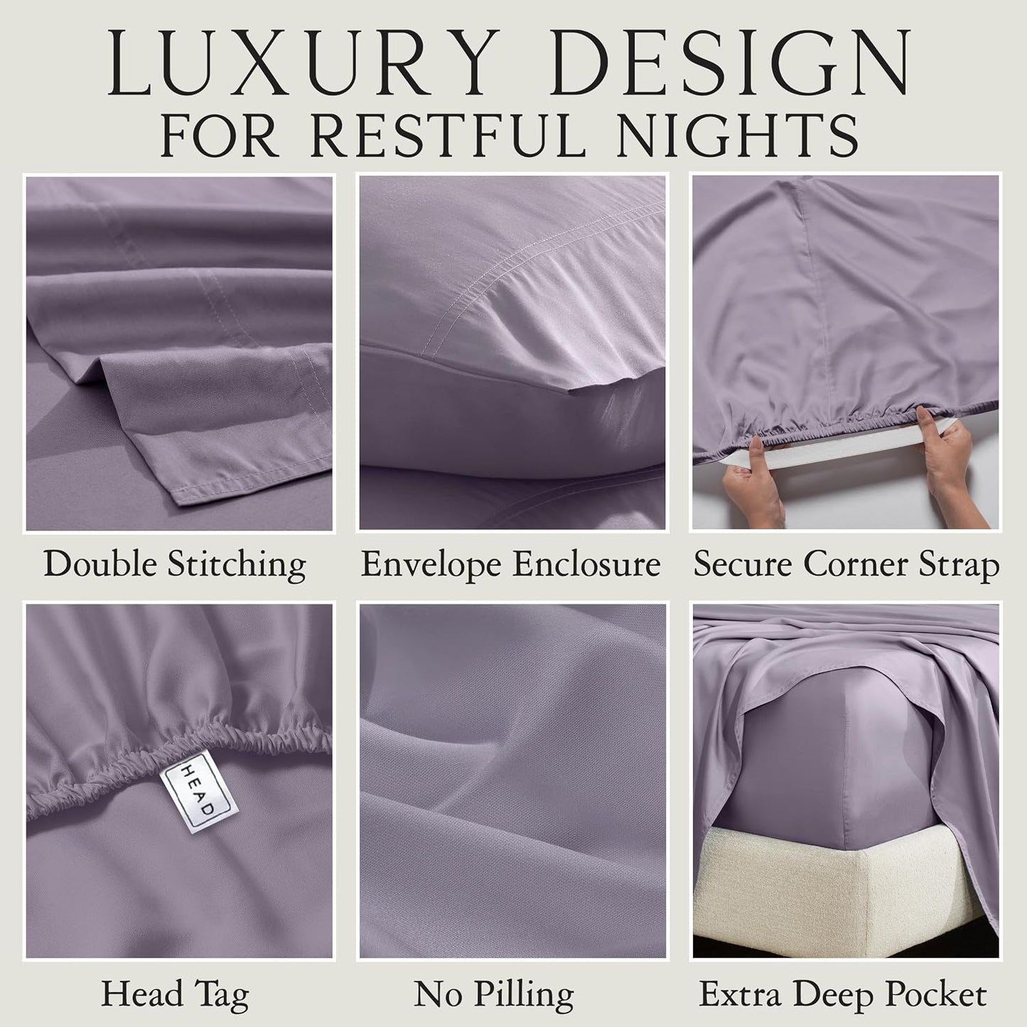 Luxury Bamboo Viscose King Size Pillowcase Set