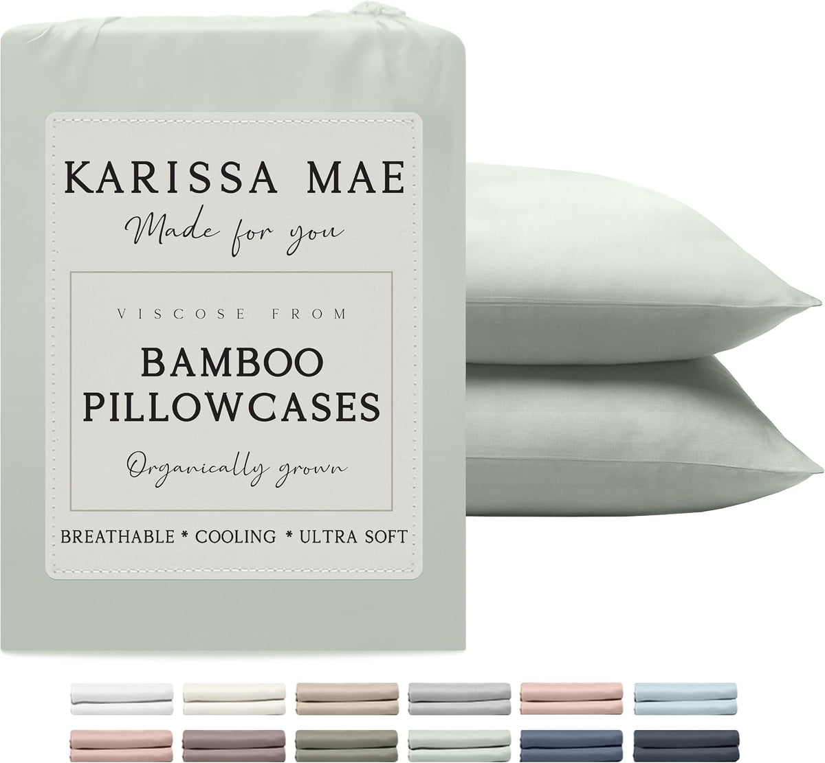 Luxury Bamboo Viscose King Size Pillowcase Set