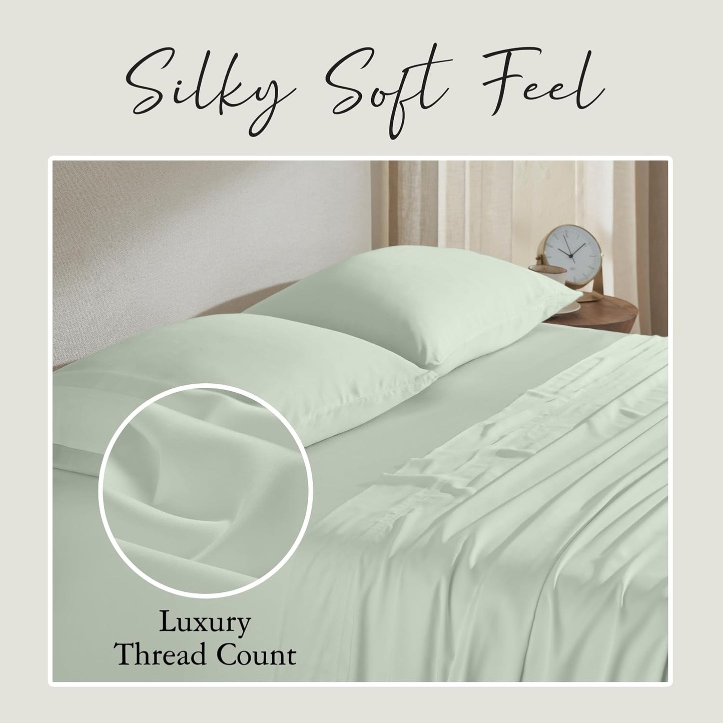 Luxury Bamboo Viscose King Size Pillowcase Set