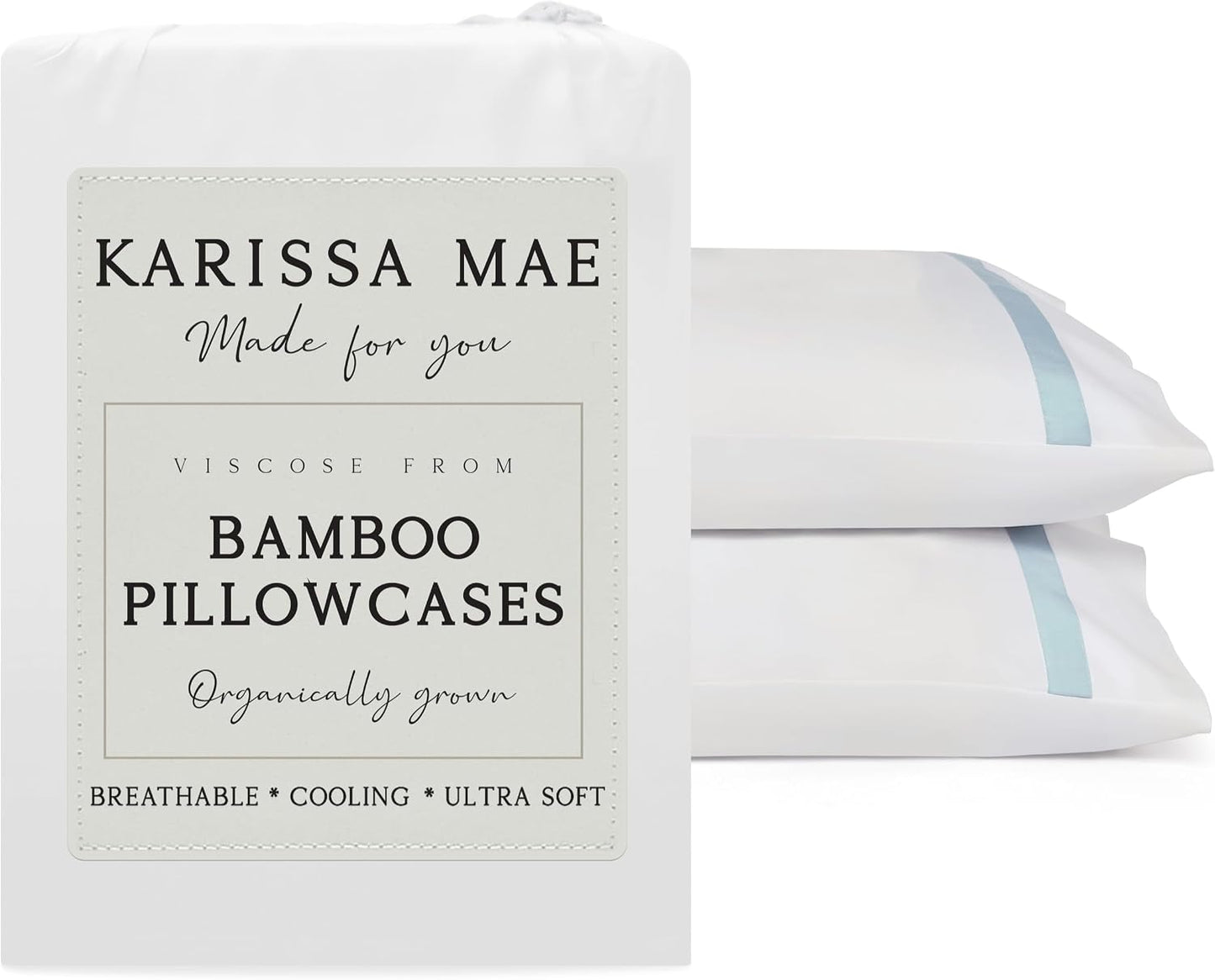 Luxury Bamboo Viscose King Size Pillowcase Set
