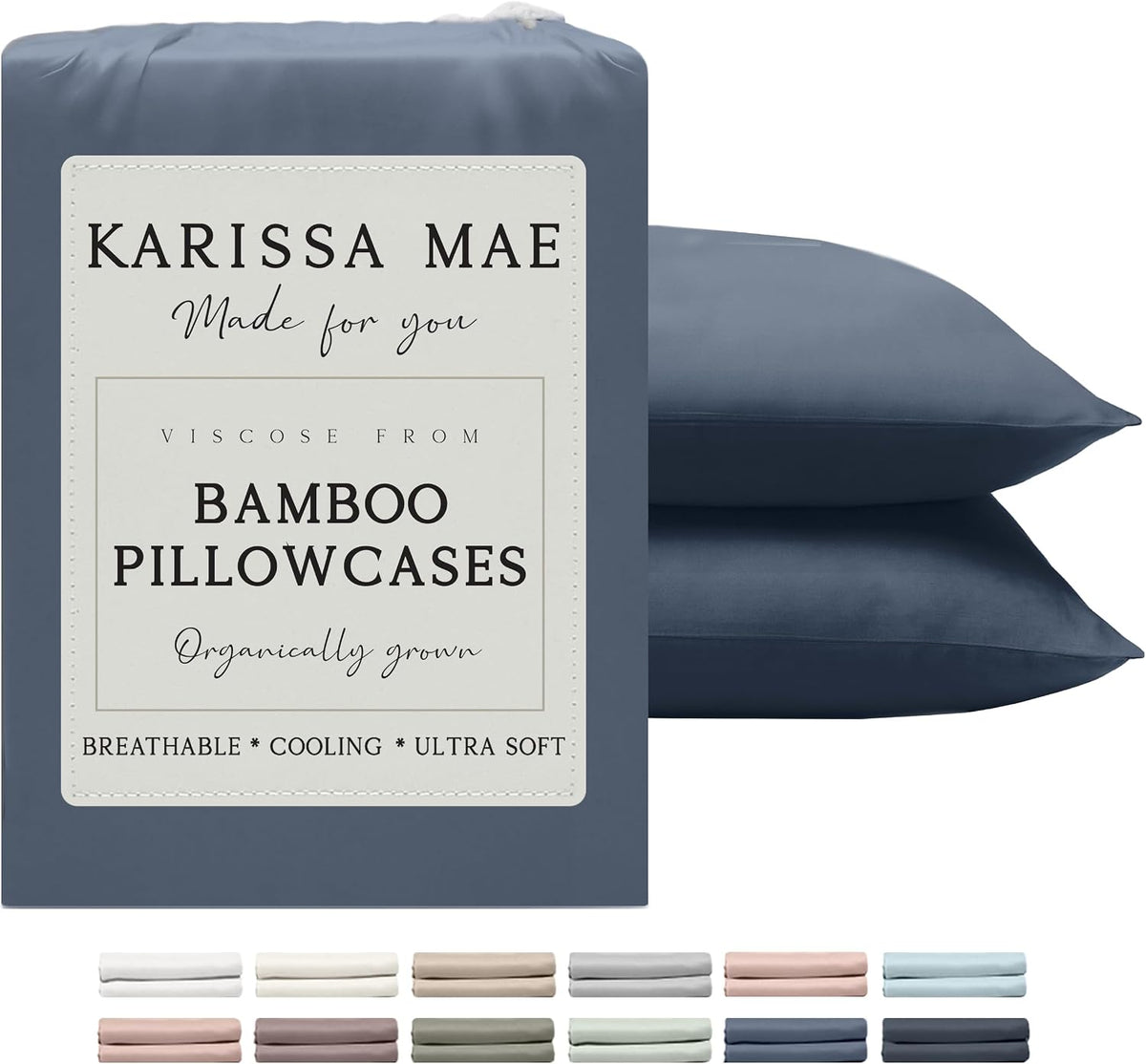 Luxury Bamboo Viscose King Size Pillowcase Set