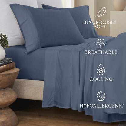 Luxury Bamboo Viscose King Size Pillowcase Set