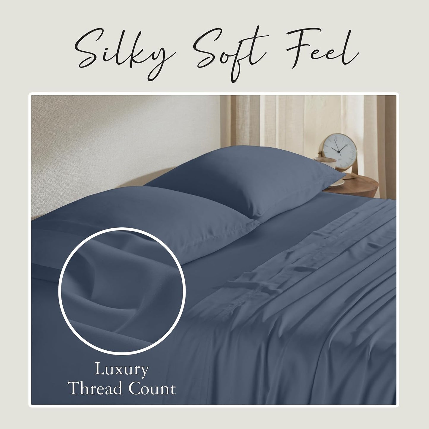 Luxury Bamboo Viscose King Size Pillowcase Set