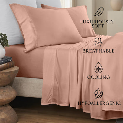 Luxury Bamboo Viscose King Size Pillowcase Set