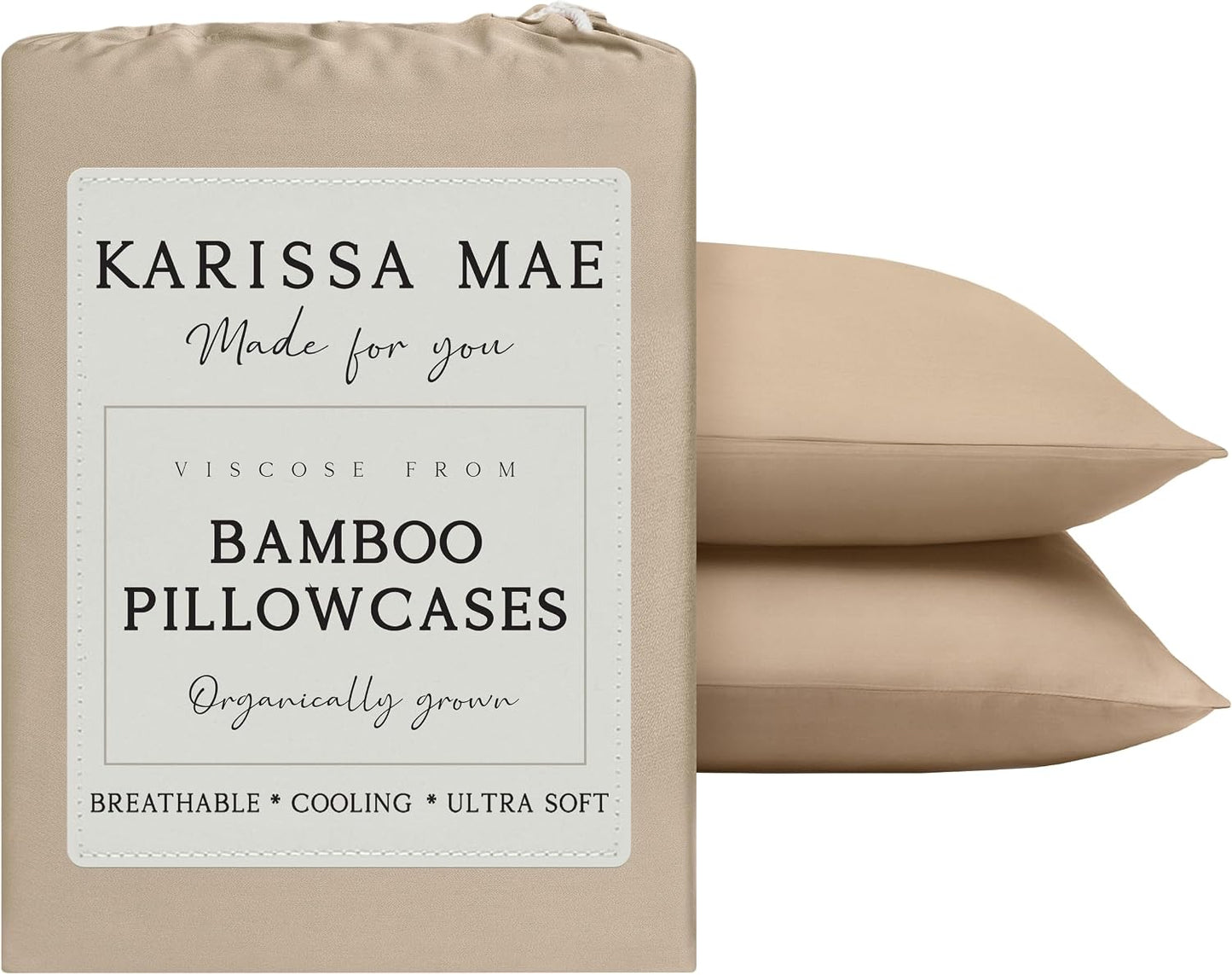 Luxury Bamboo Viscose King Size Pillowcase Set
