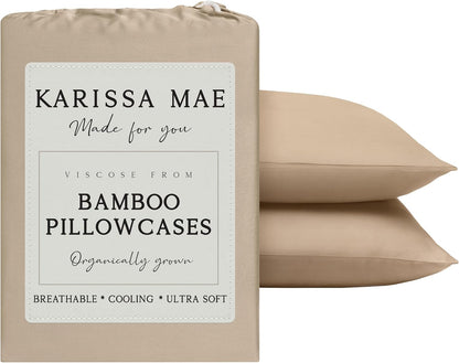 Luxury Bamboo Viscose King Size Pillowcase Set