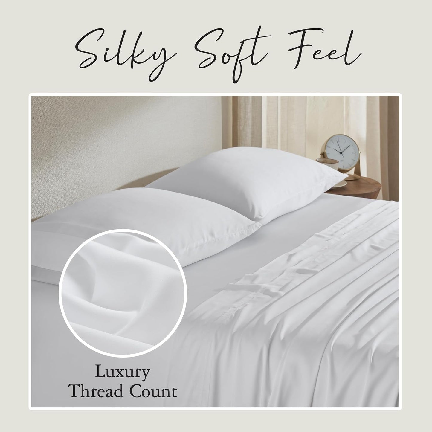 Luxury Bamboo Viscose King Size Pillowcase Set