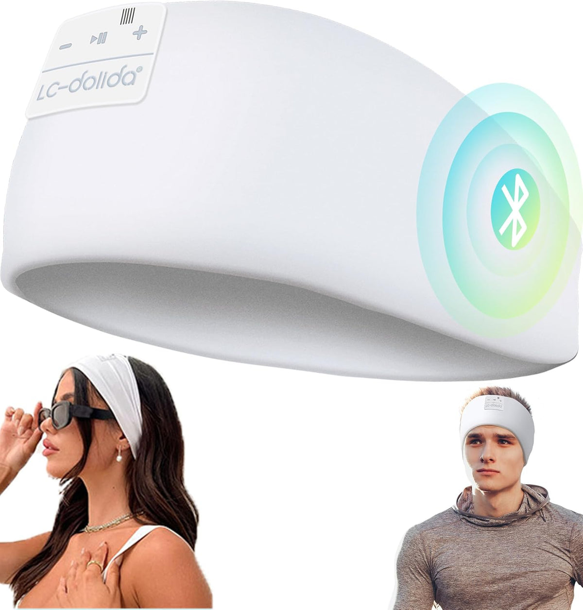 Sleep Headphones Headband Bluetooth 5.4, Sports Headband Earphones Wireless with Speaker Microphone USB C for Women Sleeping Gift Workout Jogging Yoga Insomnia Travel Meditation, Butterfly