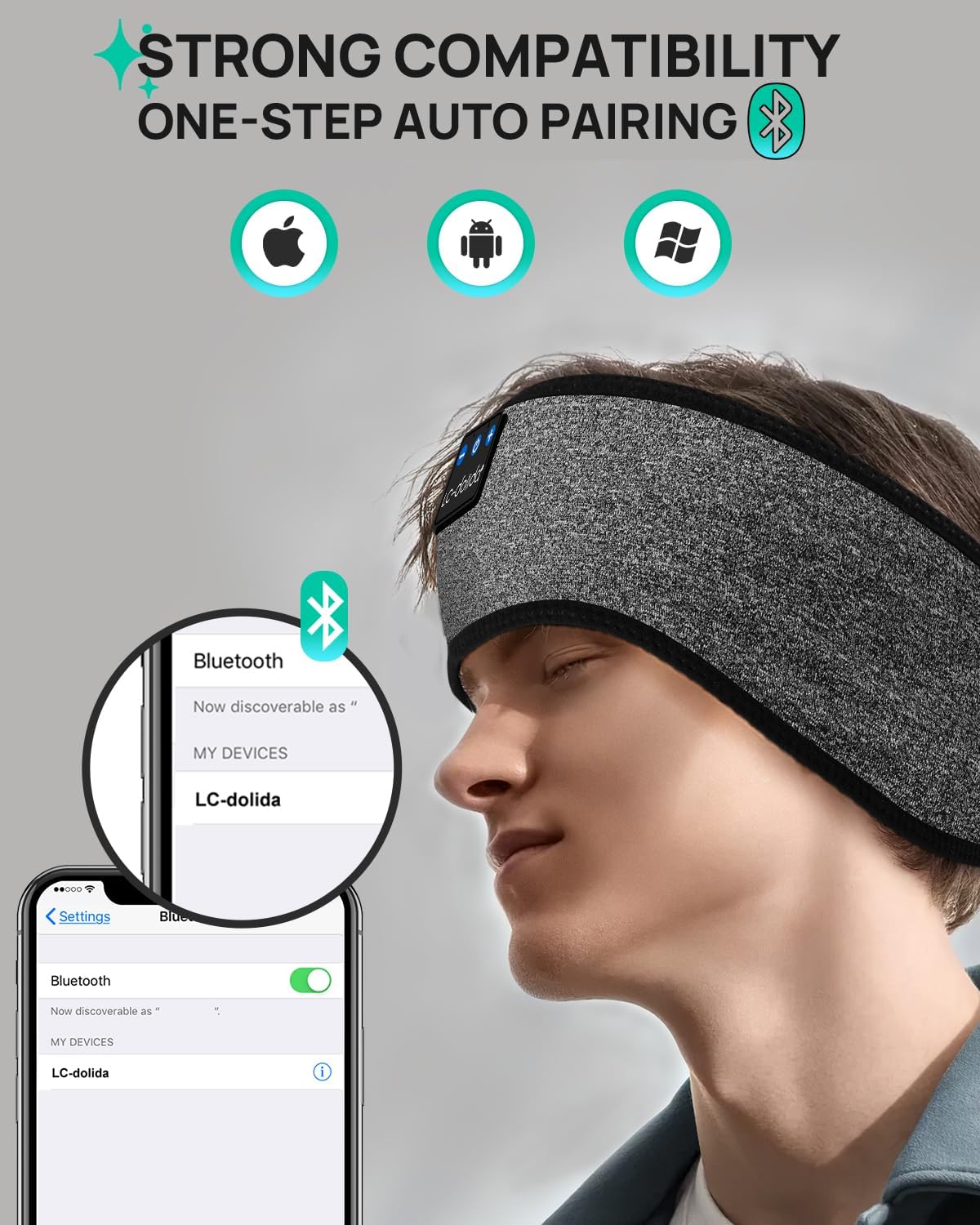 Sleep Headphones Headband Bluetooth 5.4, Sports Headband Earphones Wireless with Speaker Microphone USB C for Women Sleeping Gift Workout Jogging Yoga Insomnia Travel Meditation, Butterfly