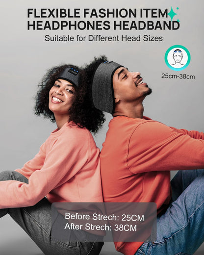 Sleep Headphones Headband Bluetooth 5.4, Sports Headband Earphones Wireless with Speaker Microphone USB C for Women Sleeping Gift Workout Jogging Yoga Insomnia Travel Meditation, Butterfly
