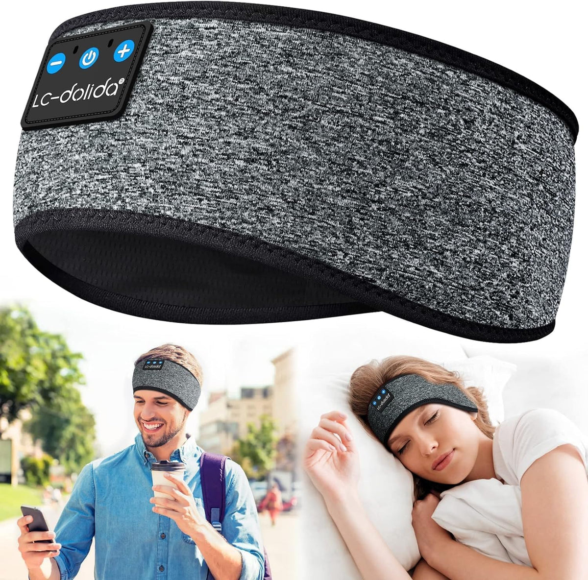 Sleep Headphones Headband Bluetooth 5.4, Sports Headband Earphones Wireless with Speaker Microphone USB C for Women Sleeping Gift Workout Jogging Yoga Insomnia Travel Meditation, Butterfly