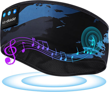 Sleep Headphones Headband Bluetooth 5.4, Sports Headband Earphones Wireless with Speaker Microphone USB C for Women Sleeping Gift Workout Jogging Yoga Insomnia Travel Meditation, Butterfly