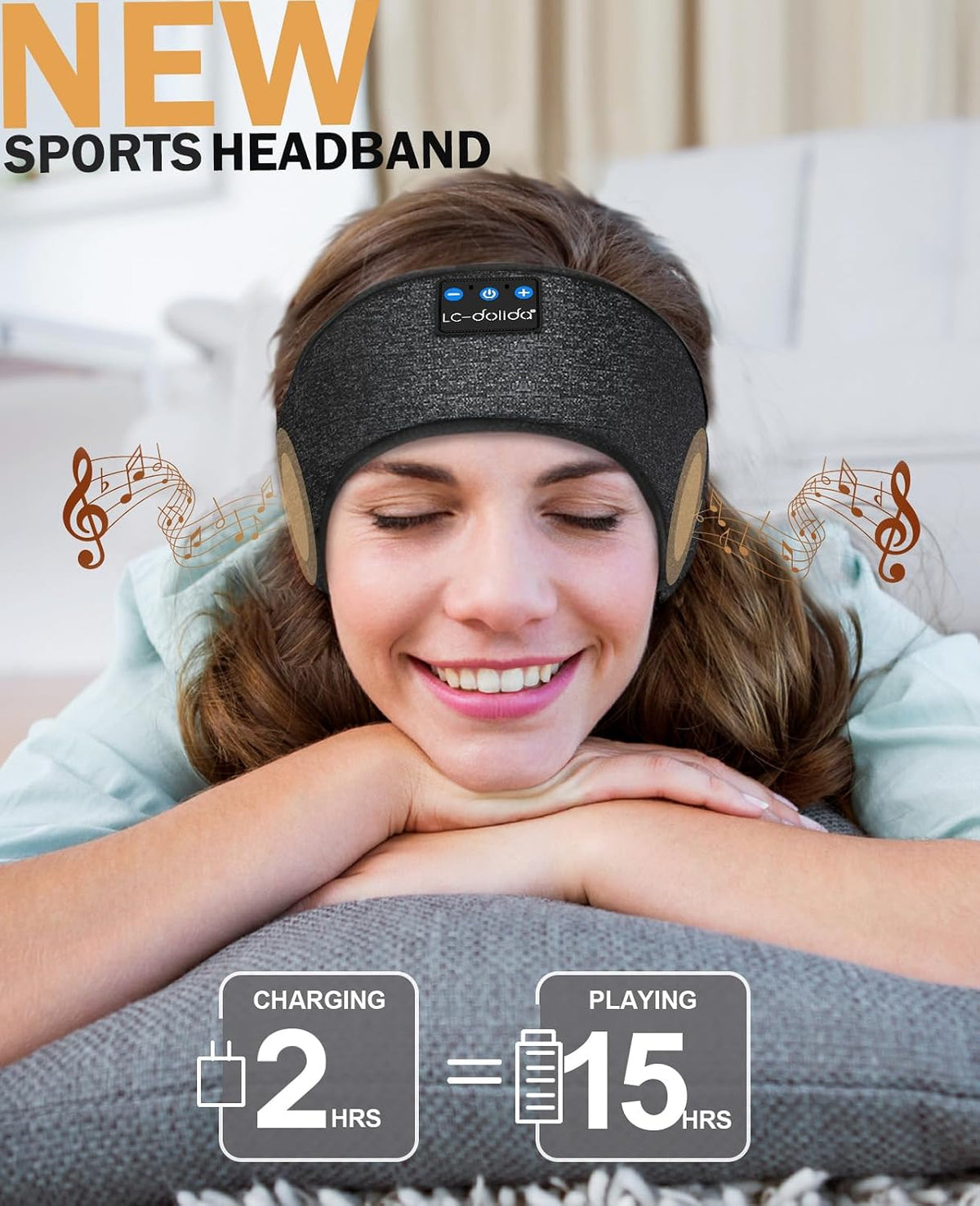 Sleep Headphones Headband Bluetooth 5.4, Sports Headband Earphones Wireless with Speaker Microphone USB C for Women Sleeping Gift Workout Jogging Yoga Insomnia Travel Meditation, Butterfly