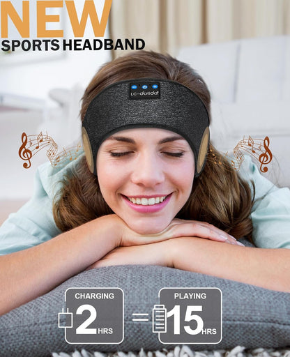 Sleep Headphones Headband Bluetooth 5.4, Sports Headband Earphones Wireless with Speaker Microphone USB C for Women Sleeping Gift Workout Jogging Yoga Insomnia Travel Meditation, Butterfly