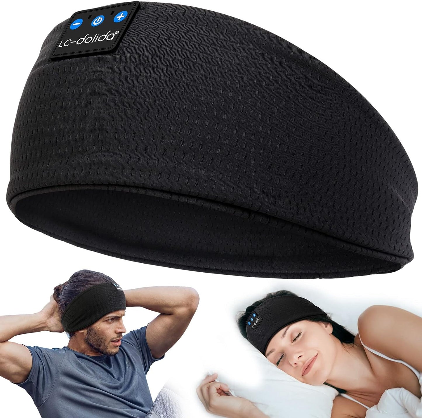 Sleep Headphones Headband Bluetooth 5.4, Sports Headband Earphones Wireless with Speaker Microphone USB C for Women Sleeping Gift Workout Jogging Yoga Insomnia Travel Meditation, Butterfly