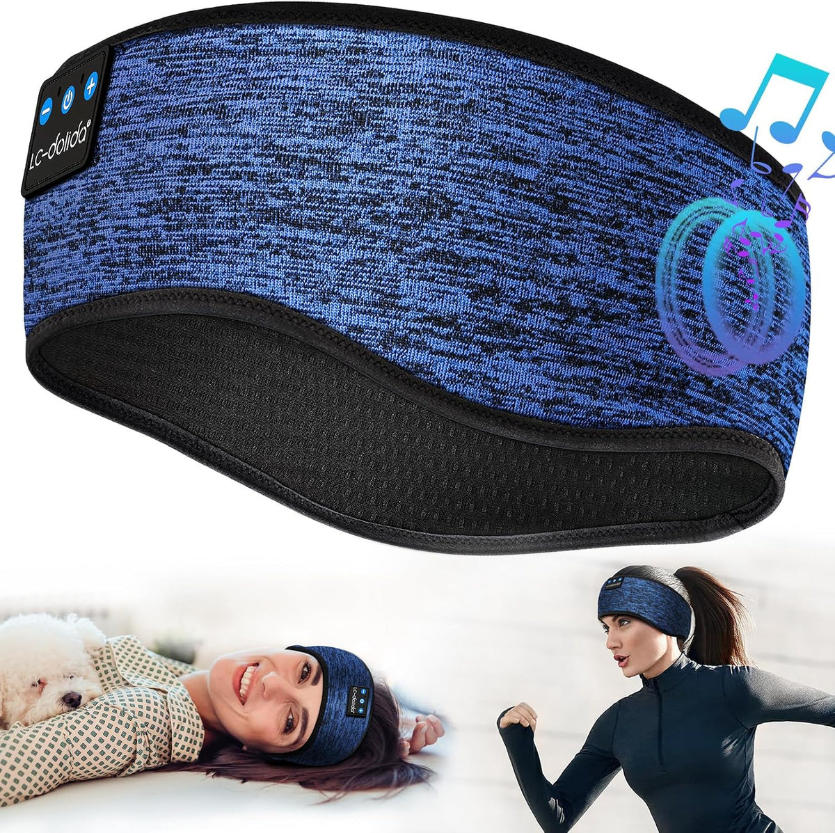 Sleep Headphones Headband Bluetooth 5.4, Sports Headband Earphones Wireless with Speaker Microphone USB C for Women Sleeping Gift Workout Jogging Yoga Insomnia Travel Meditation, Butterfly
