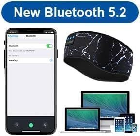 Sleep Headphones Headband Bluetooth 5.4, Sports Headband Earphones Wireless with Speaker Microphone USB C for Women Sleeping Gift Workout Jogging Yoga Insomnia Travel Meditation, Butterfly