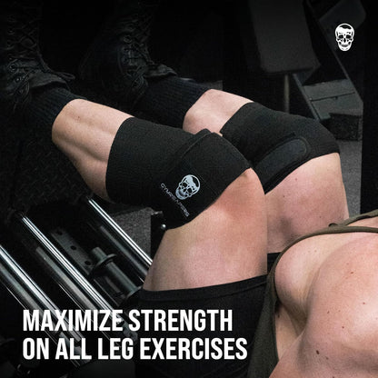 Knee Wraps for Squats and Powerlifting 72 Inch Compression Wraps with Strap for Men & Women Weightlifting Support