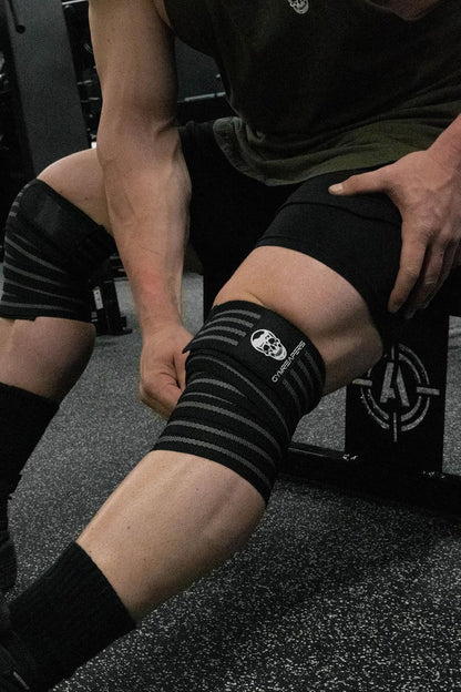 Knee Wraps for Squats and Powerlifting 72 Inch Compression Wraps with Strap for Men & Women Weightlifting Support