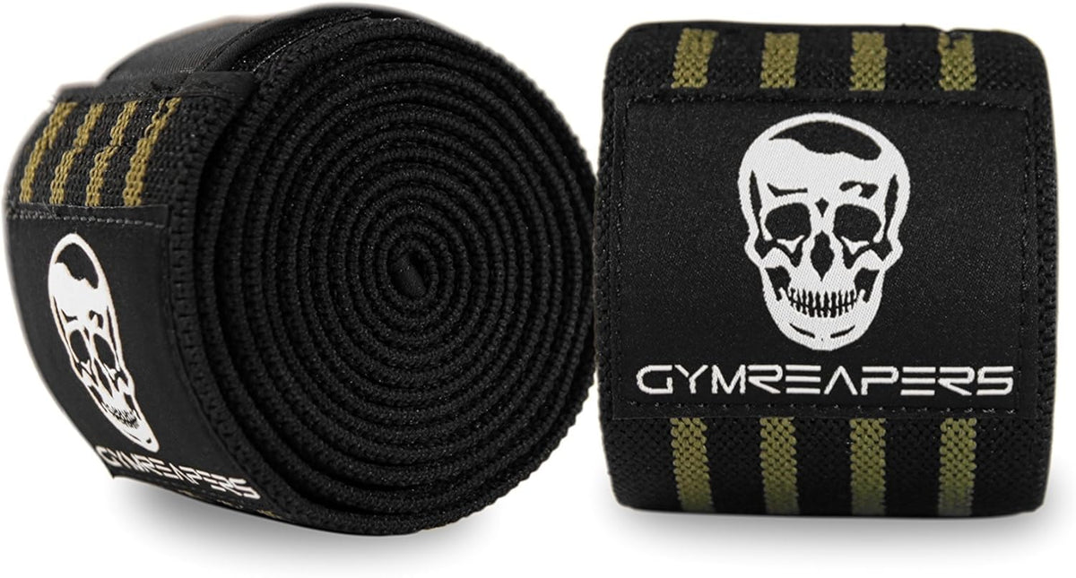 Knee Wraps for Squats and Powerlifting 72 Inch Compression Wraps with Strap for Men & Women Weightlifting Support