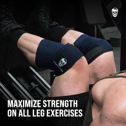 Knee Wraps for Squats and Powerlifting 72 Inch Compression Wraps with Strap for Men & Women Weightlifting Support