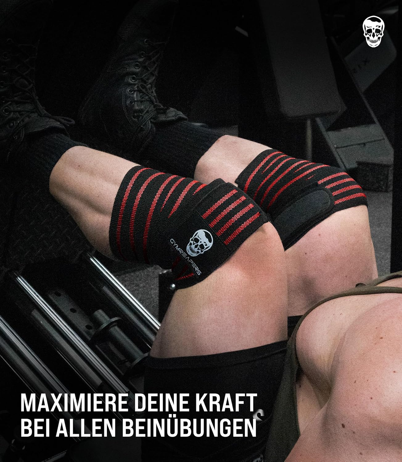 Knee Wraps for Squats and Powerlifting 72 Inch Compression Wraps with Strap for Men & Women Weightlifting Support