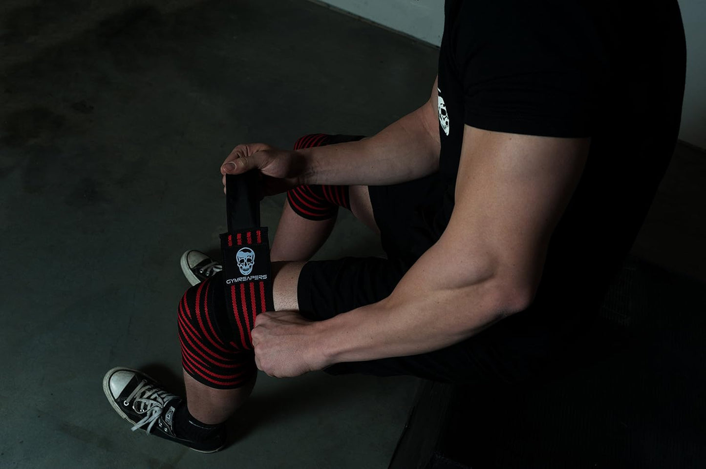 Knee Wraps for Squats and Powerlifting 72 Inch Compression Wraps with Strap for Men & Women Weightlifting Support