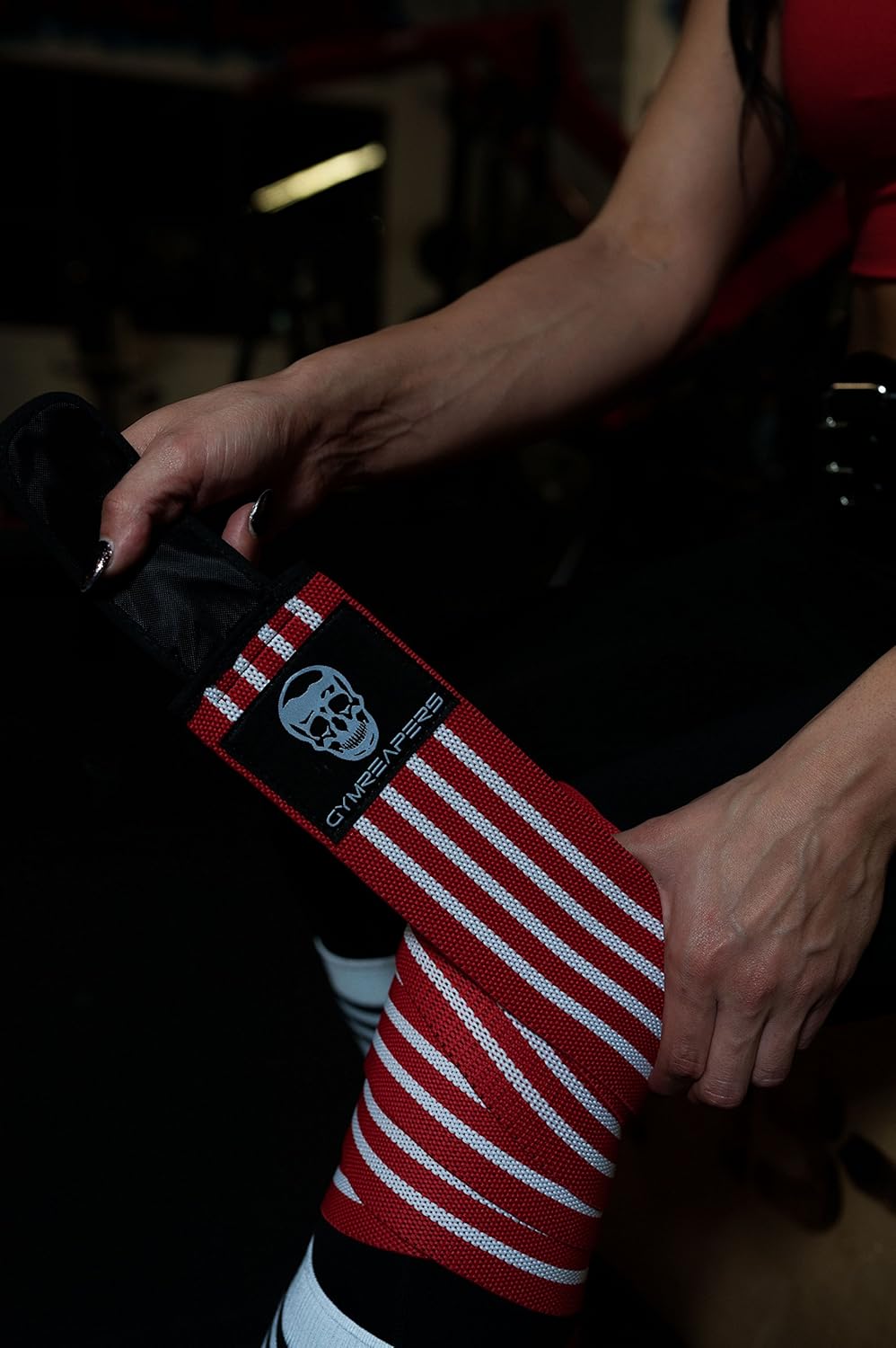 Knee Wraps for Squats and Powerlifting 72 Inch Compression Wraps with Strap for Men & Women Weightlifting Support