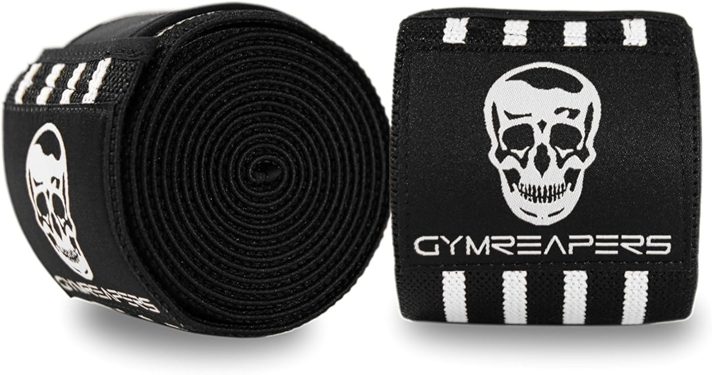 Knee Wraps for Squats and Powerlifting 72 Inch Compression Wraps with Strap for Men & Women Weightlifting Support