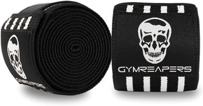 Knee Wraps for Squats and Powerlifting 72 Inch Compression Wraps with Strap for Men & Women Weightlifting Support