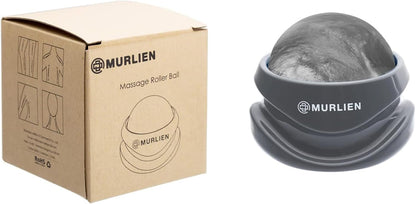 Massage Roller Ball, Tight and Sore Muscles Relief, Manual Massager, Alleviating Shoulder, Arms, Back, Legs, Calves or Muscle Tension - Gray