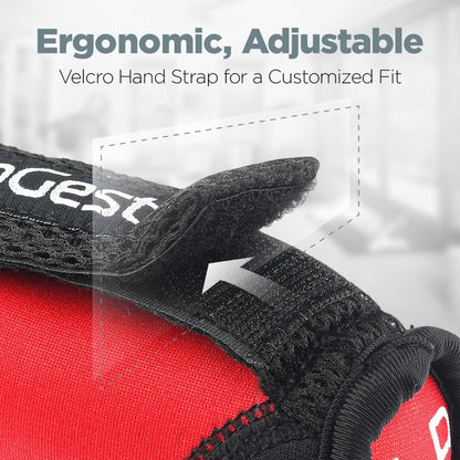 Soft Hand Weights - Adjustable Neoprene Dumbbells (1LB, 2LB, 3LB, 4LB) - Red, Yellow, Blue, Purple - Velcro Straps - Weight Training, Walking, Jogging, Aerobics, Yoga