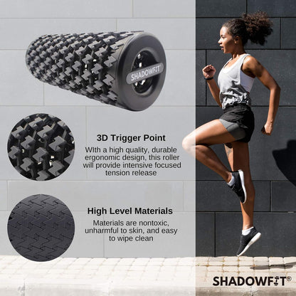 Adjustable Foam Roller Equipment for Sore Muscle, Tissues ∣ Massage Rollers for Maximum Tension Relief ∣ High Density Foam for Deep Tissue Pain Relief, Thigh, Arms (Red)