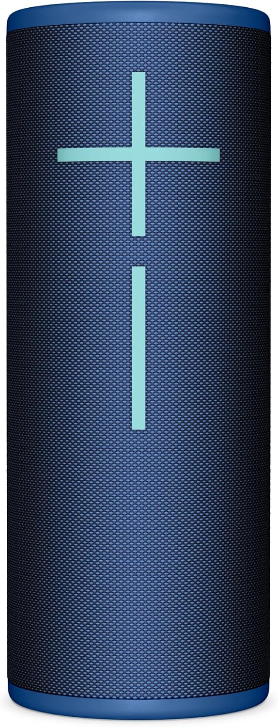 MEGABOOM 4 Portable Waterproof Bluetooth Speaker with Immersive 360-Degree Sound and Balanced Bass, Floating Speaker with 20-Hour Battery and 147ft (45m) Range - Blue