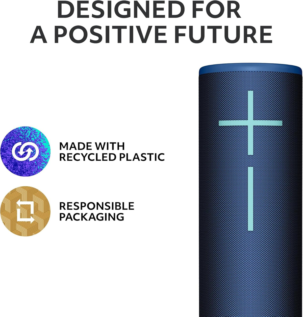 MEGABOOM 4 Portable Waterproof Bluetooth Speaker with Immersive 360-Degree Sound and Balanced Bass, Floating Speaker with 20-Hour Battery and 147ft (45m) Range - Blue