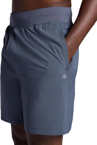 Men's Hatha 2.0 7” Short, Standard Fit, Stretch Lightweight Material, Moisture-Wicking