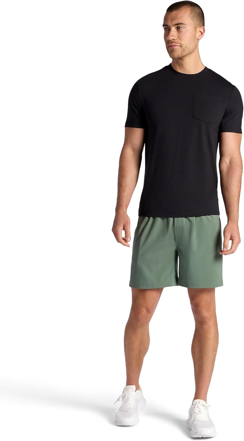 Men's Hatha 2.0 7” Short, Standard Fit, Stretch Lightweight Material, Moisture-Wicking