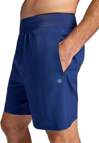 Men's Hatha 2.0 7” Short, Standard Fit, Stretch Lightweight Material, Moisture-Wicking