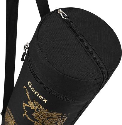 Yoga Mat Bag with Full-Zip Design, Fits Most Mats | 600D Oxford Fabric, Wet Pocket, Front Zip Pocket, Adjustable Strap, Fits Mats up to 26"