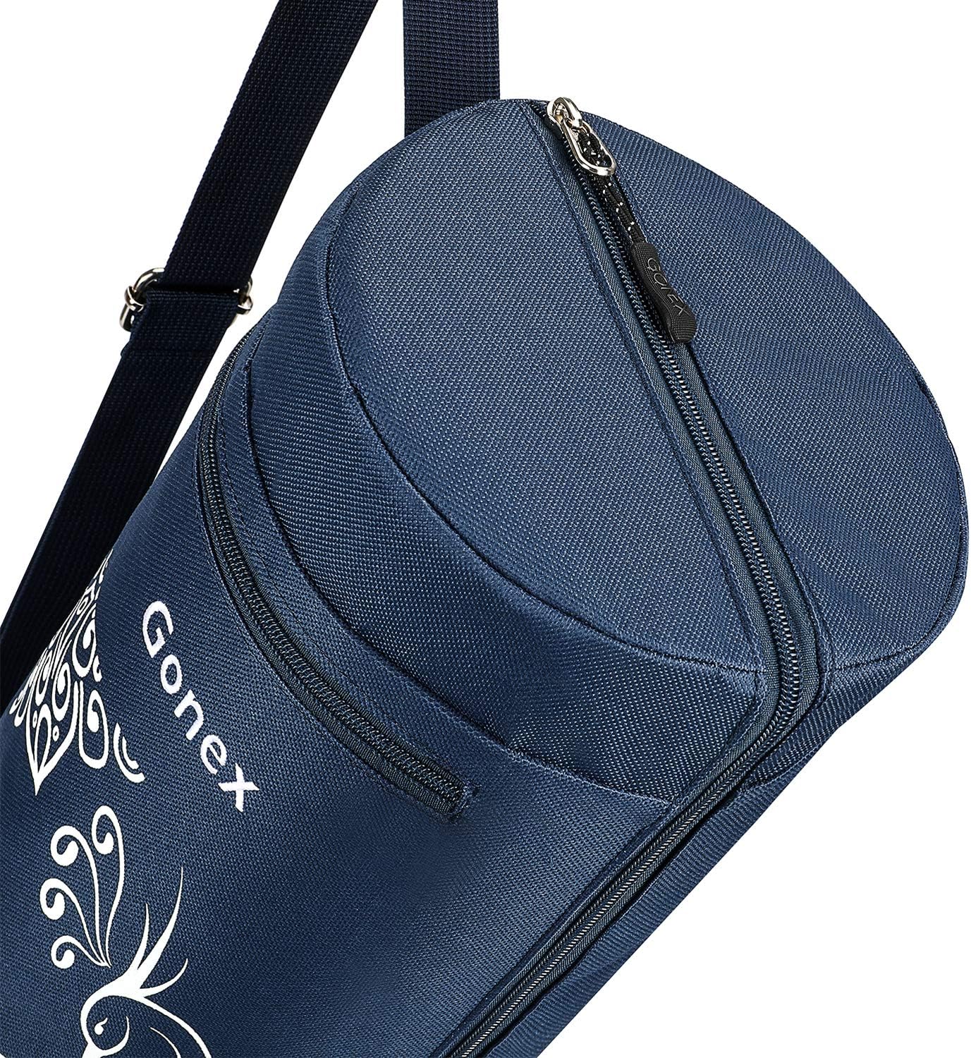 Yoga Mat Bag with Full-Zip Design, Fits Most Mats | 600D Oxford Fabric, Wet Pocket, Front Zip Pocket, Adjustable Strap, Fits Mats up to 26"