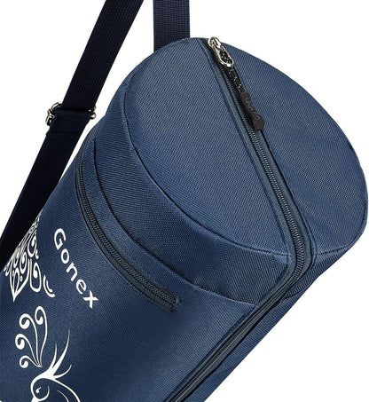 Yoga Mat Bag with Full-Zip Design, Fits Most Mats | 600D Oxford Fabric, Wet Pocket, Front Zip Pocket, Adjustable Strap, Fits Mats up to 26"
