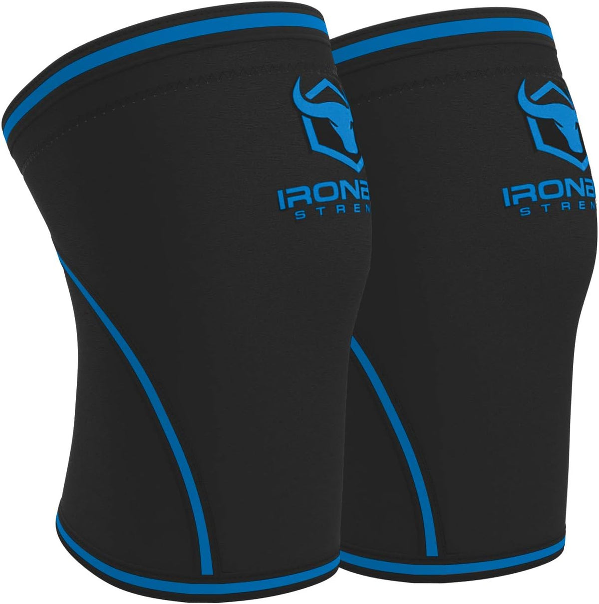 Knee Sleeves 7mm (1 Pair) - Compression Brace & Knee Sleeve For Weightlifting, Powerlifting & Cross Training - Knee Support for Squats - Men & Women
