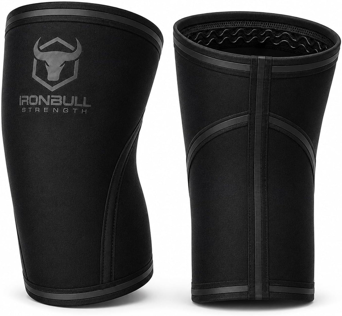 Knee Sleeves 7mm (1 Pair) - Compression Brace & Knee Sleeve For Weightlifting, Powerlifting & Cross Training - Knee Support for Squats - Men & Women