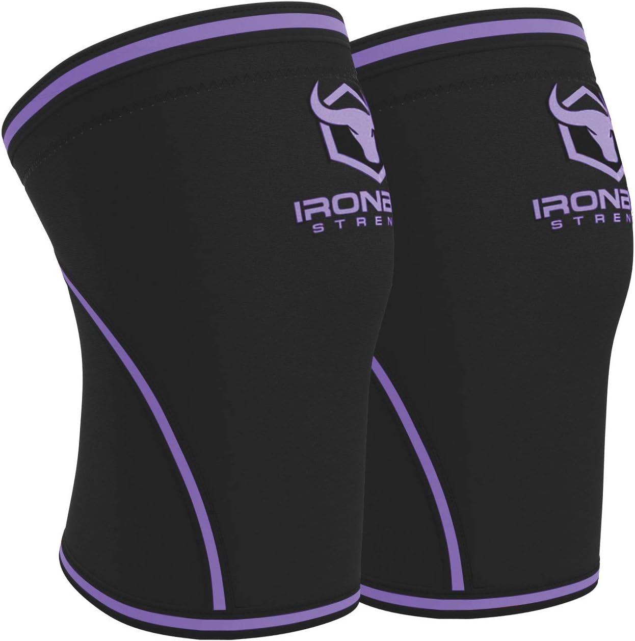 Knee Sleeves 7mm (1 Pair) - Compression Brace & Knee Sleeve For Weightlifting, Powerlifting & Cross Training - Knee Support for Squats - Men & Women