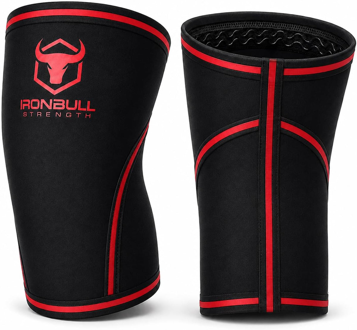 Knee Sleeves 7mm (1 Pair) - Compression Brace & Knee Sleeve For Weightlifting, Powerlifting & Cross Training - Knee Support for Squats - Men & Women